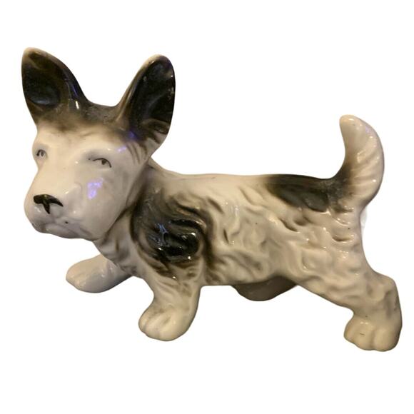 Vintage Japan Scottish Terrier Dog Porcelain Figurine - Picture 2 of 10
